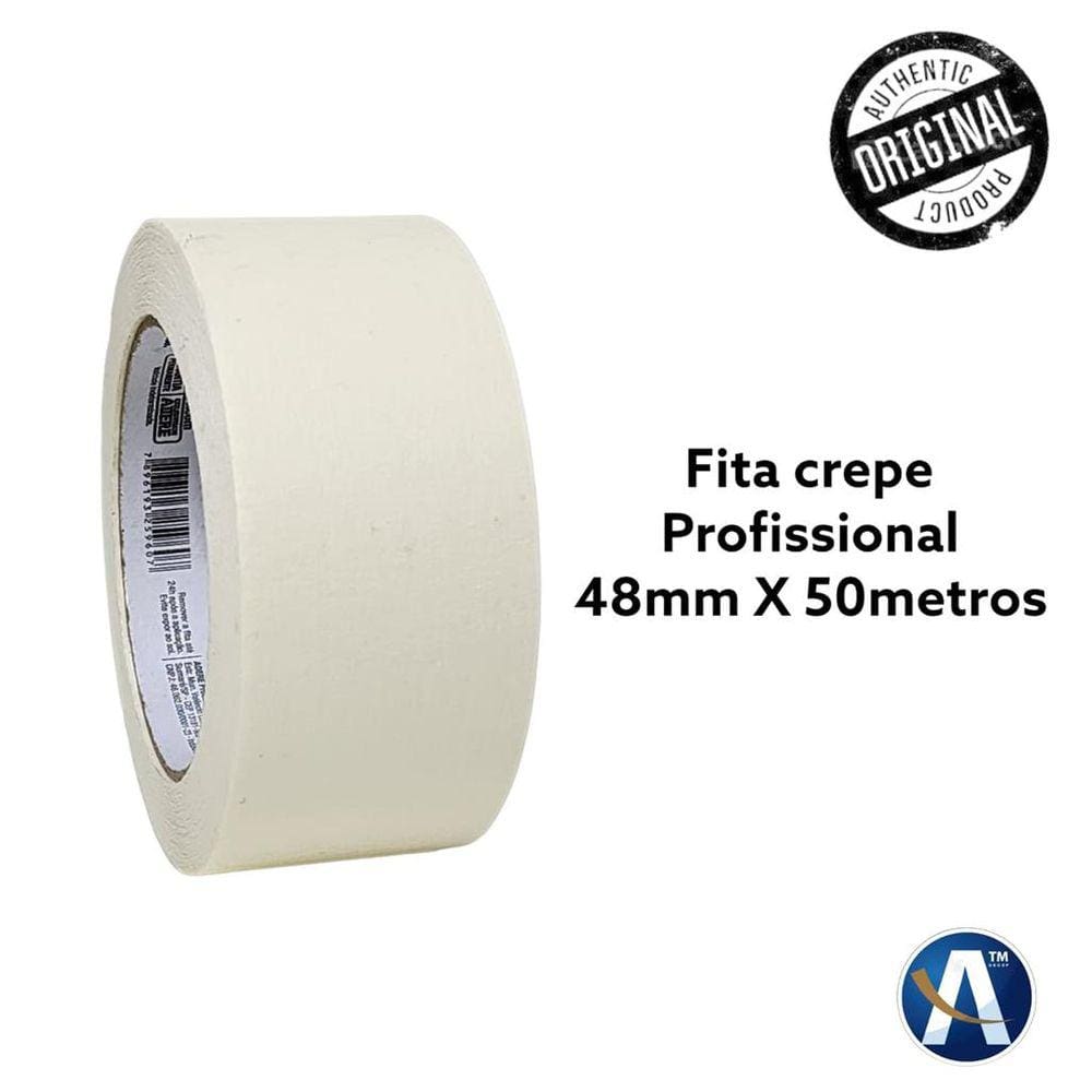 Fita Adesiva Crepe Bege 50mmX50m