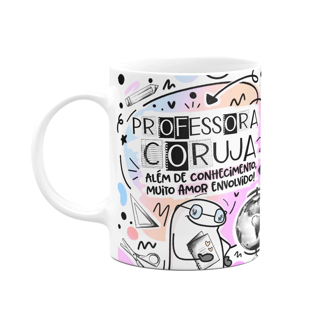 Caneca Flork Professora - Professor coruja