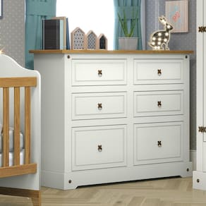 Cômoda Infantil 6 Gavetas Smile Móveis Serpil Bege