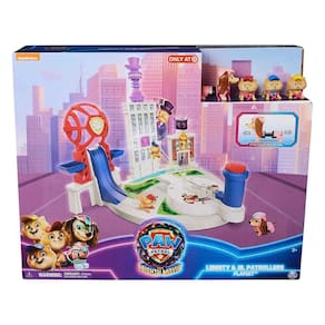 Figuras e Playset - Patrulha Canina: Um Filme Superpoderoso - Playset Liberty e Patrulheiros Juniores - Sunny Brinquedos