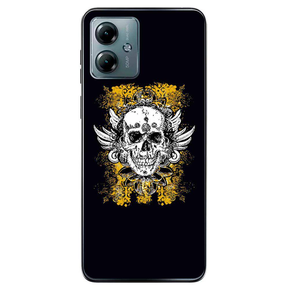 Capa Adesivo Skin374 Verso Para Motorola Moto G14