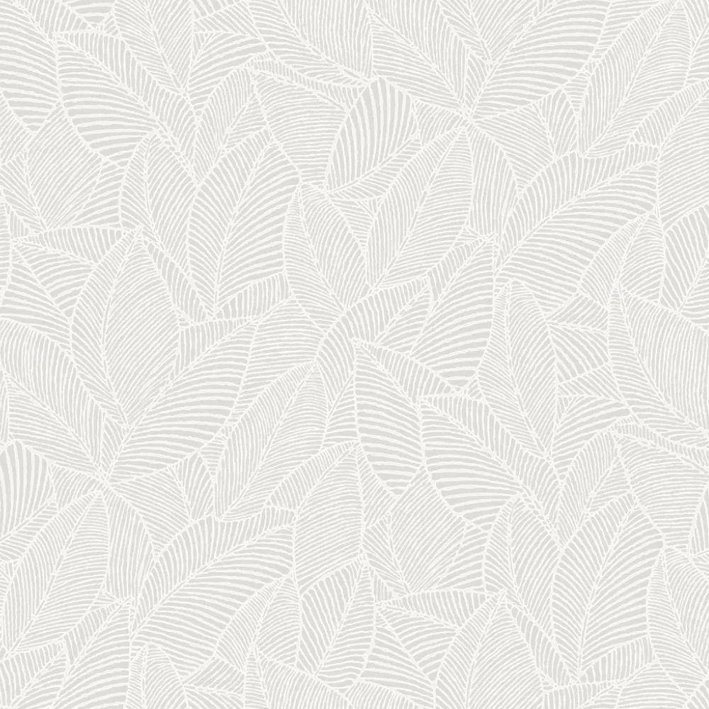 Papel de Parede Essencial Folhagem Branco ESS1040