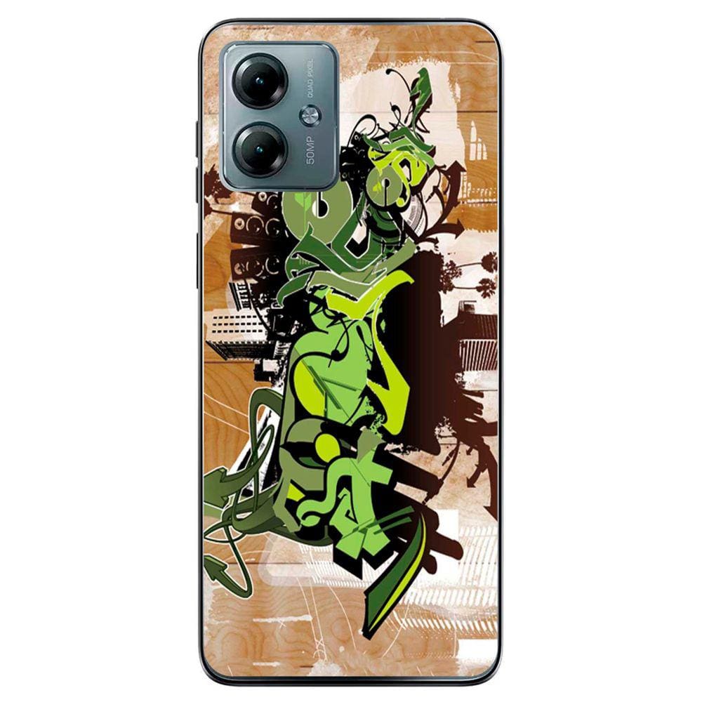 Capa Adesivo Skin072 Verso Para Motorola Moto G14