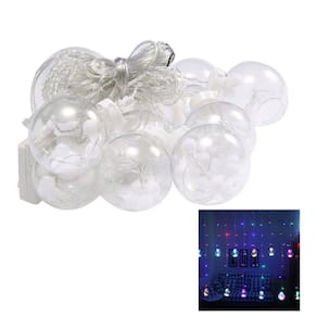 Pisca Pisca Natal 12 Bolas Super Led 3 Metros Controle 8 Modos Iluminaçao Natalino Arvore de Natal Fim de Ano