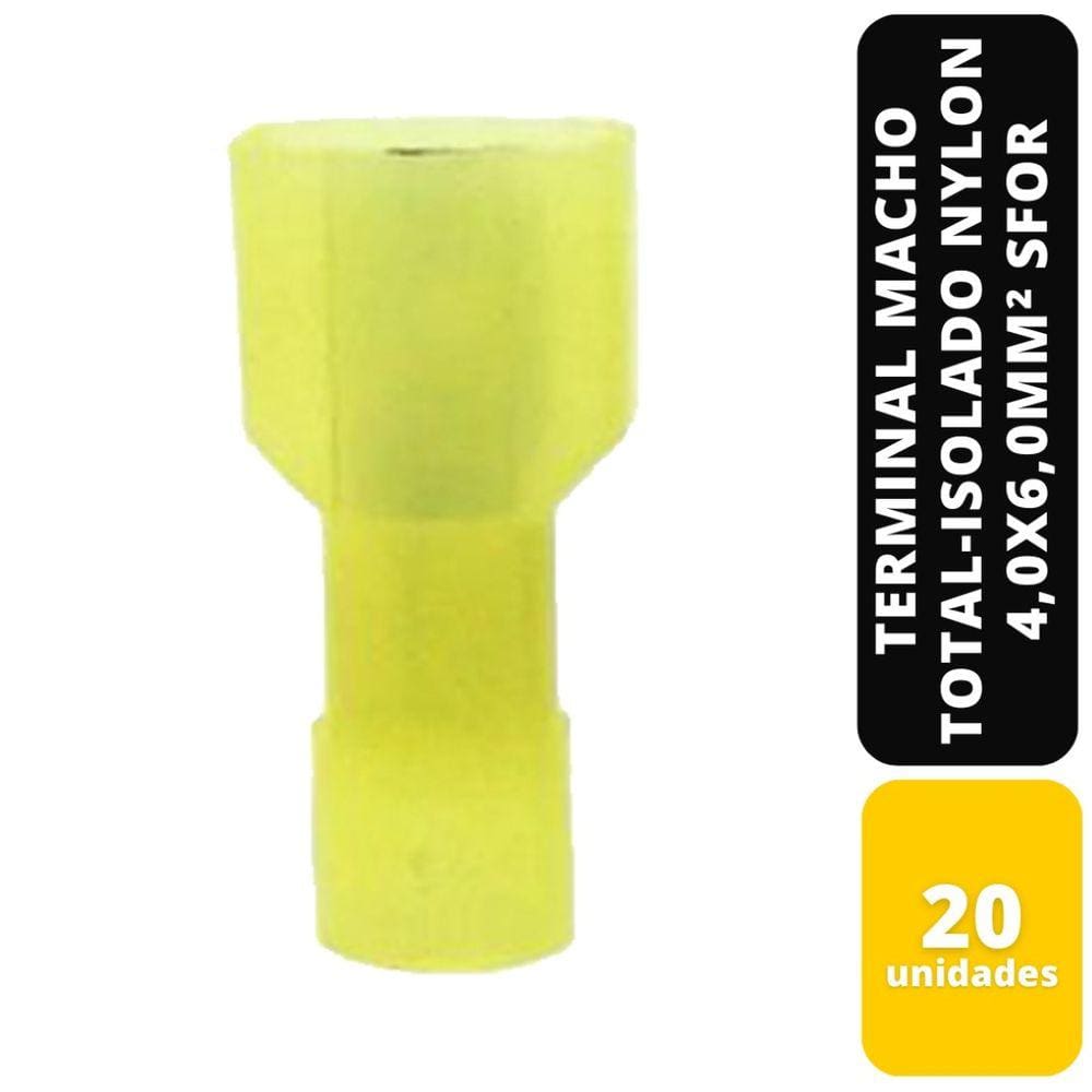 KIT C/20 TERMINAL MACHO TOTAL-ISOL NYLON 4,0x6,0MM² SFOR