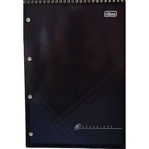 Caderno A4 Capa Flexível Espiral ao Alto 80 Folhas Organizer Tilibra