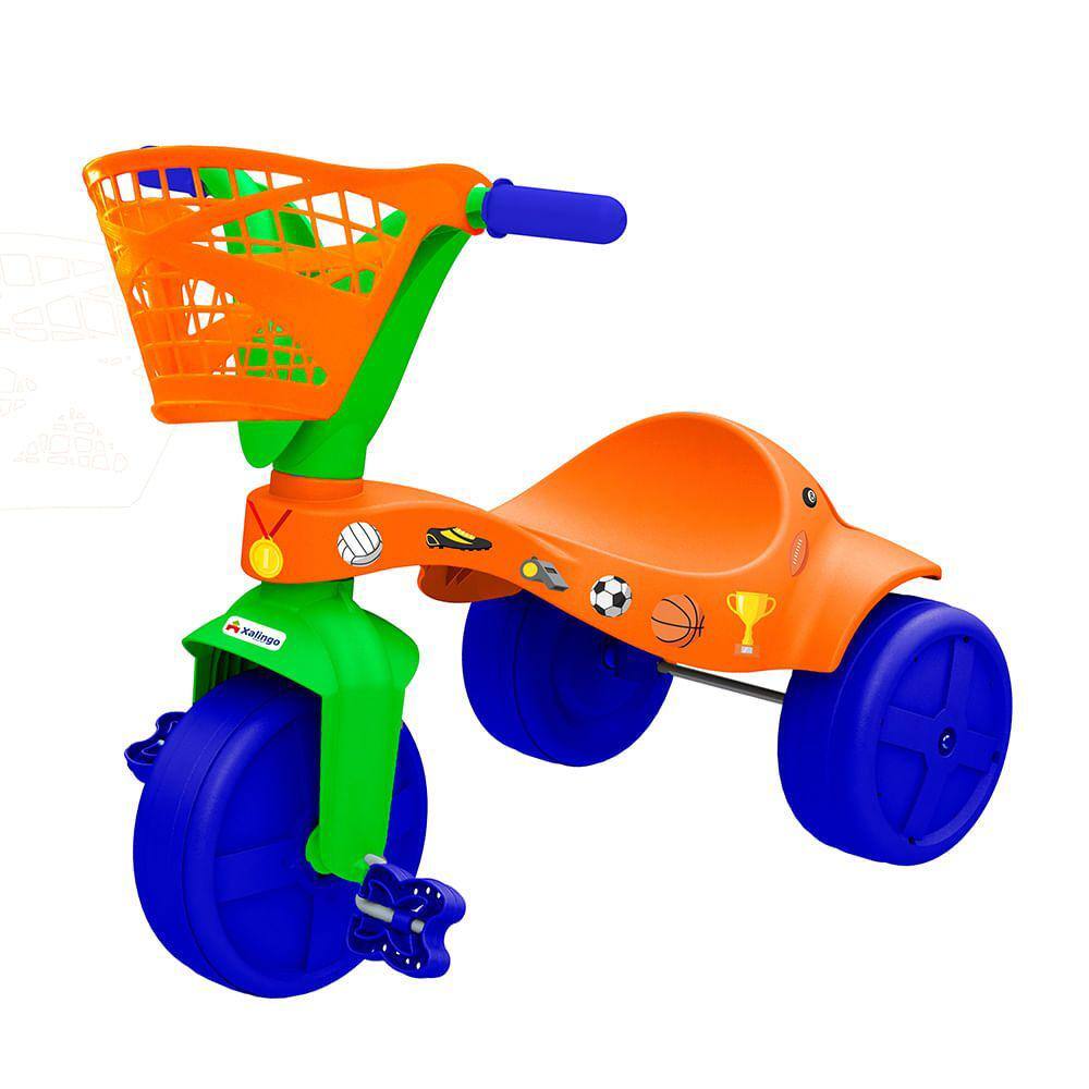 Triciclo Infantil Para Menina Com Cestinha Bandeirante