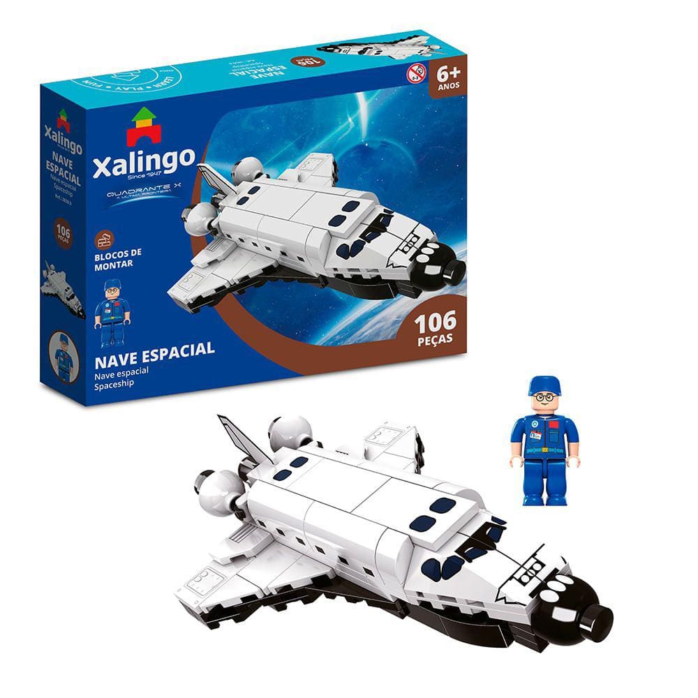 Blocos de Montar Nave Espacial 106 peças Xallingo