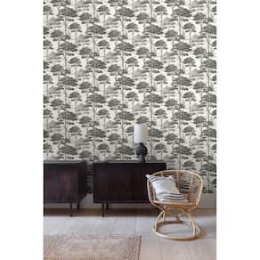 Papel de Parede Maison Paisagens Preto - 10m x 0.53m