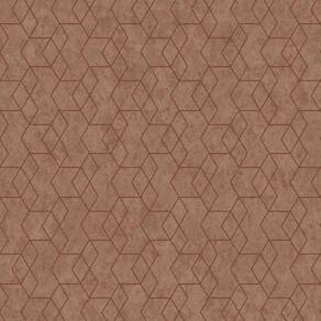 Papel De Parede Geométrico Marrom Ess1051 - 10m X 0.53m
