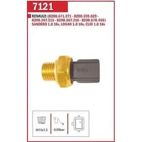 Interruptor Pressão Oleo Sandero Logan Clio