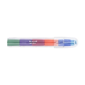 Caneta Borracha Escolar Divertida Troca Ponta 5 Cores BRW