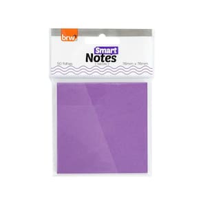 Bloco de Notas Smart Notes Roxo Neon 50 Folhas BRW