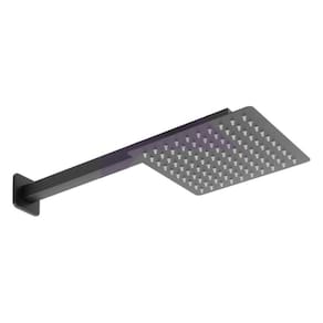 Ducha Chuveiro Quadrado Preto Fosco Black Matte 20X20 Cm
