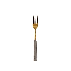Garfo Prata E Dourado Home Design 19 Cm