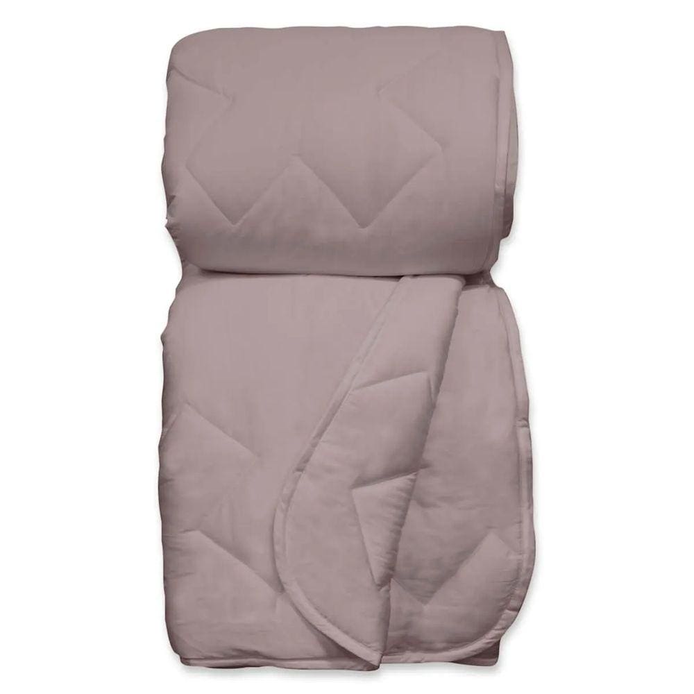 Edredom Queen 300 Fios Buettner Platine 100% Algodão Liso