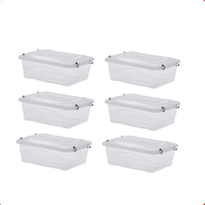 Kit 6 Caixa Organizadora Decorativa Multiuso 2,5 Litros