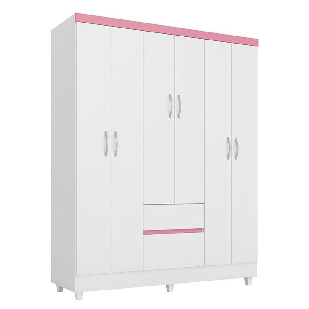 Guarda Roupa Casal Flash II 6 Portas e 2 Gavetas - Demóbile