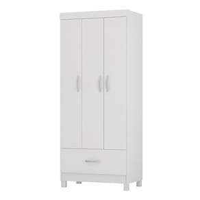 Guarda Roupa Solteiro Prince 3 Portas e 1 Gaveta - Demóbile