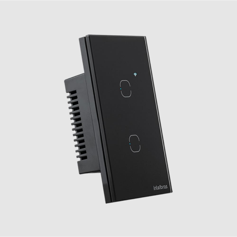 Interruptor Conector Inteligente Wifi TOUCH2 Preto Intelbras EWS1002BR