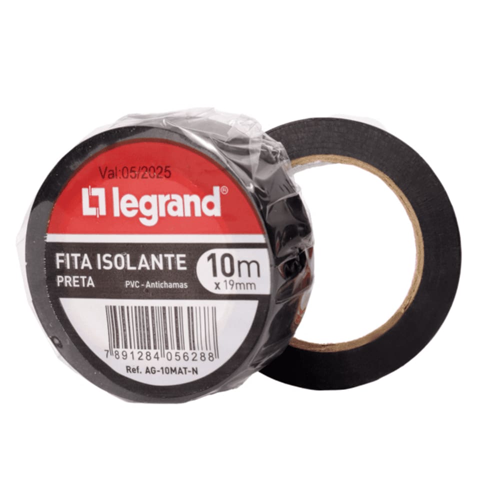 Fita Isolante Classe C Tubete 10 Metros AG-10MAT-N