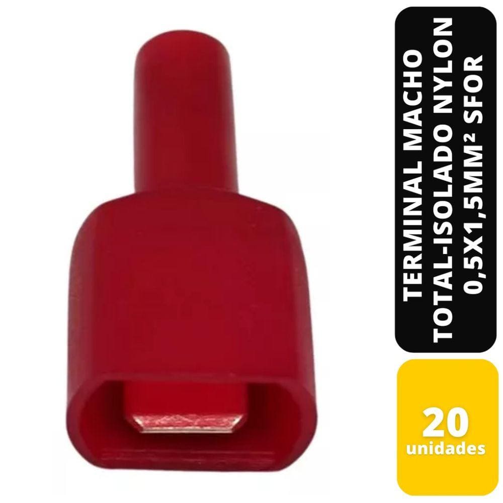 KIT C/20 TERMINAL MACHO TOTAL-ISOL NYLON 0,5x1,5MM² SFOR