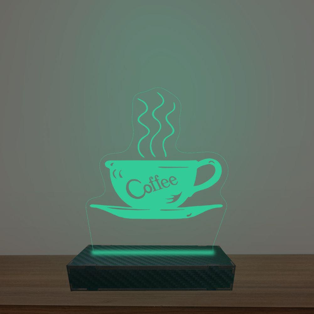 Luminária Led 3d Chicara Abajur Luxo