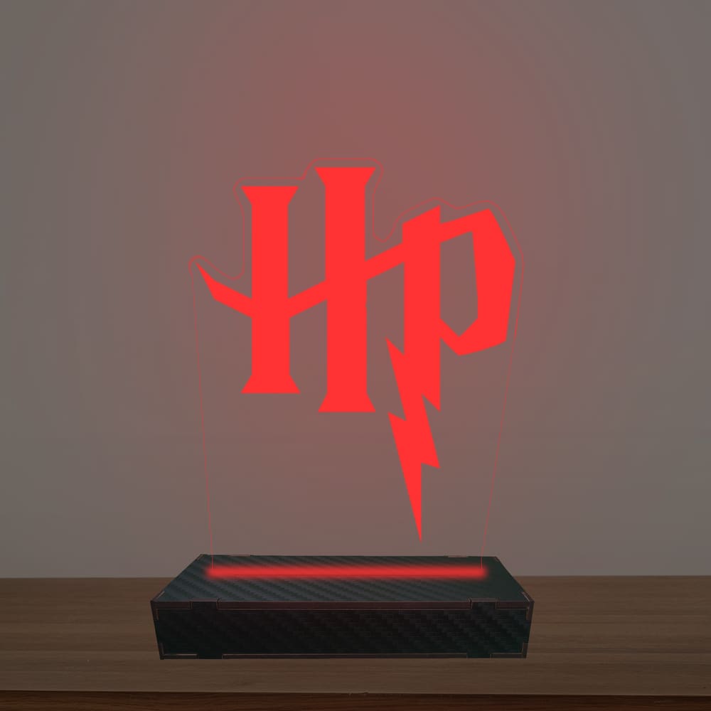 Luminária Led 3d Harry Portter Hp Abajur Luxo