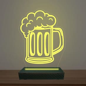 Luminária Led 3d Chopp Abajur Luxo
