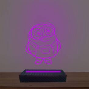 Luminária Led 3d Minion Abajur Luxo