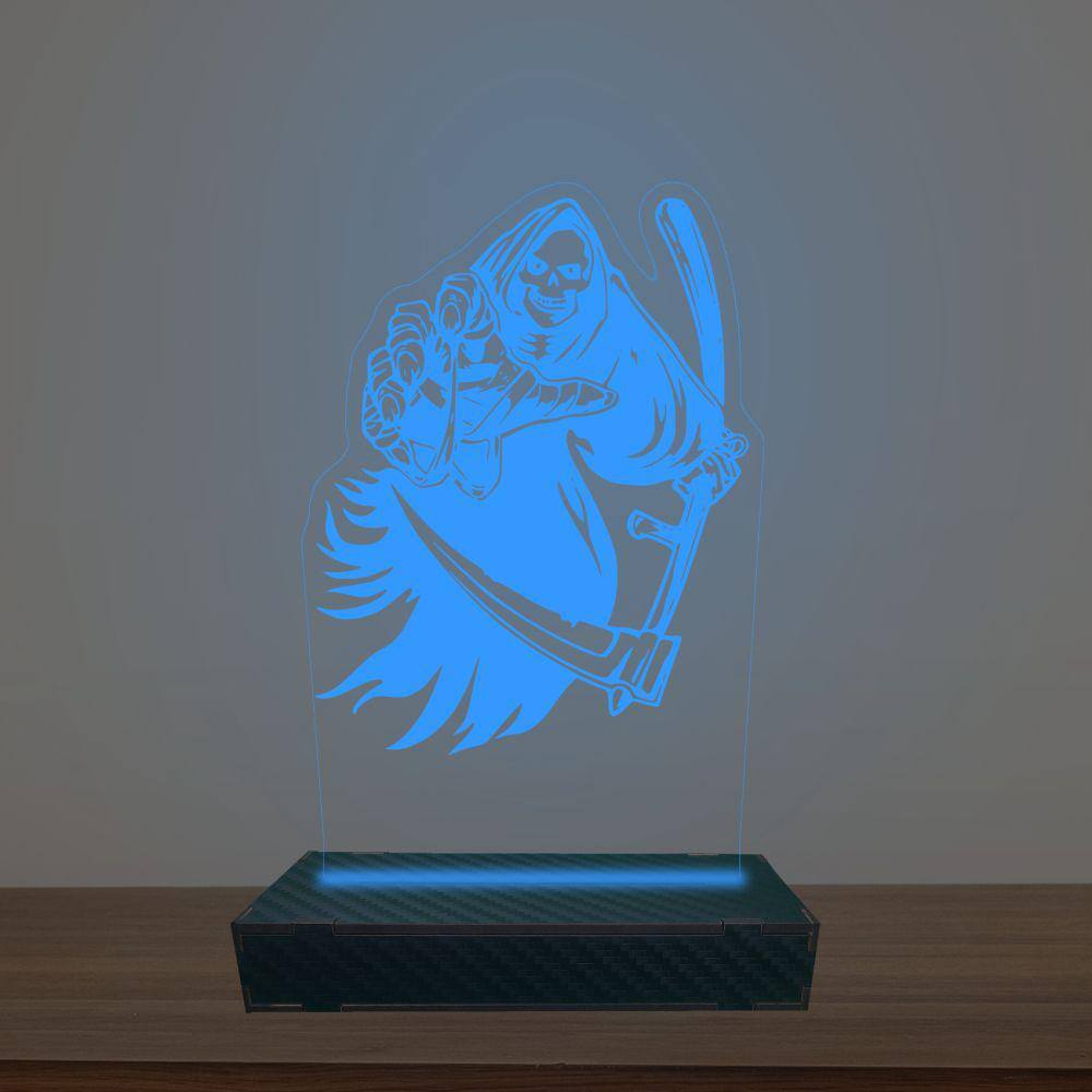 Luminária Led 3d Morte Abajur Luxo