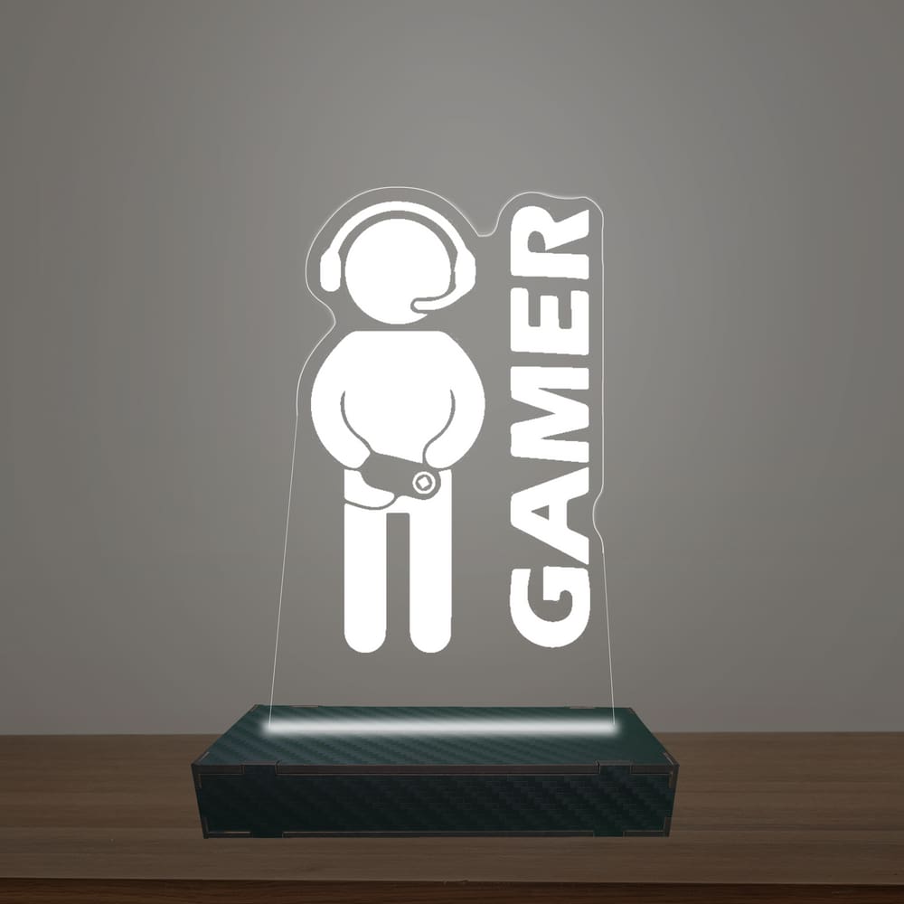 Luminária Led 3d Gamer Abajur Luxo