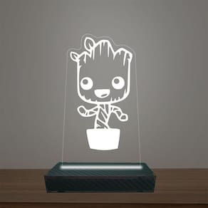 Luminária Led 3d Baby Groot Abajur Luxo