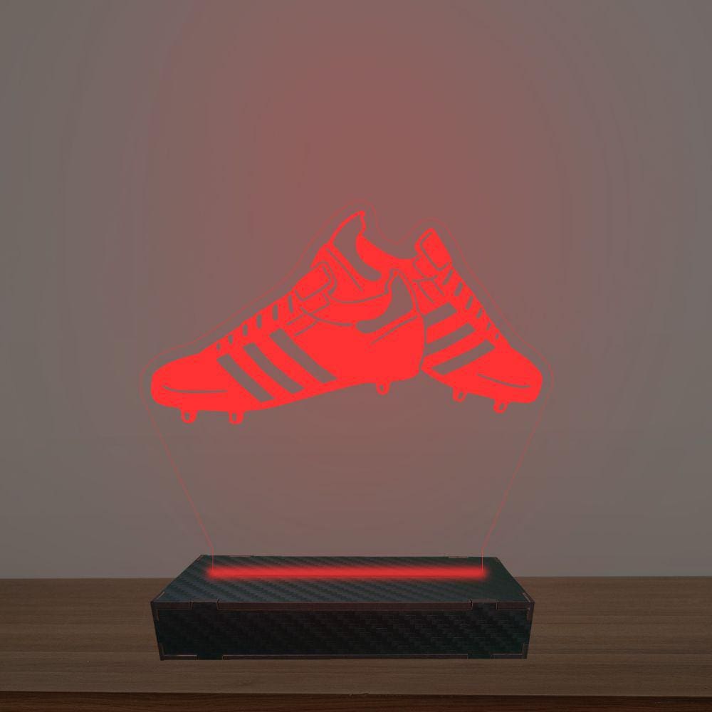 Luminária Led 3d Chuteira Abajur Luxo