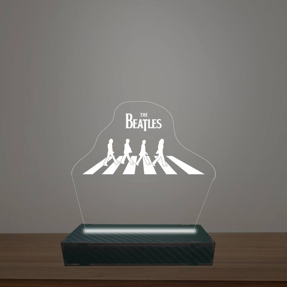 Luminária Led 3d Beatles Abajur Luxo