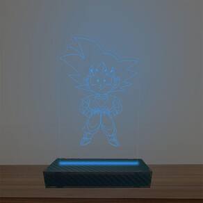 Luminária Led 3d Goku Abajur Luxo