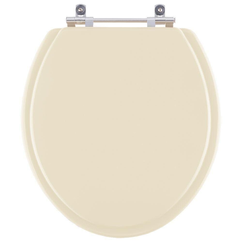 Assento Sanitário Laqueado Oval Para Vaso Cor Bone ( Bege )