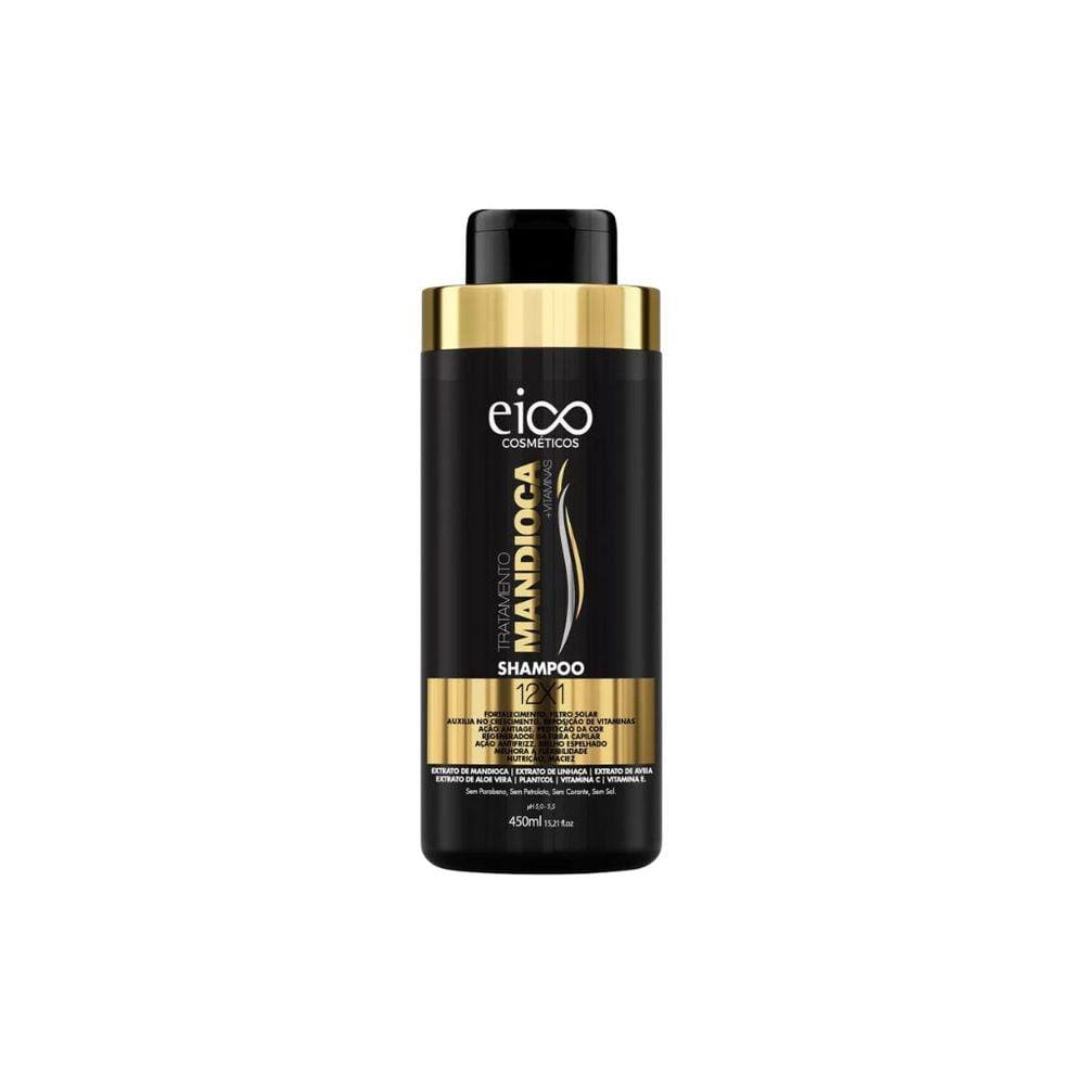 Shampoo Eico 450ml Tratamento Mandioca