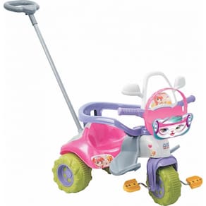 Motinho Triciclo infantil rosa motoca desenho unicórnio - Xalingo