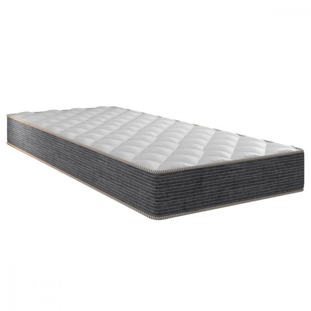 Colchão de Solteiro Tokio Molas Ensacadas 88x188x20 Cinza Com Branco Portobel