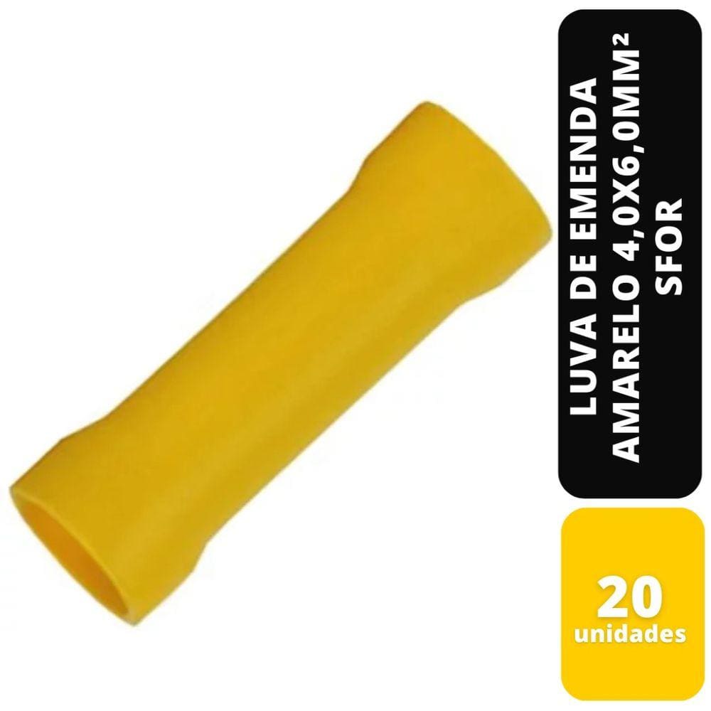 Kit C/20 Luva De Emenda Amarelo 4,0X6,0Mm² Sfor