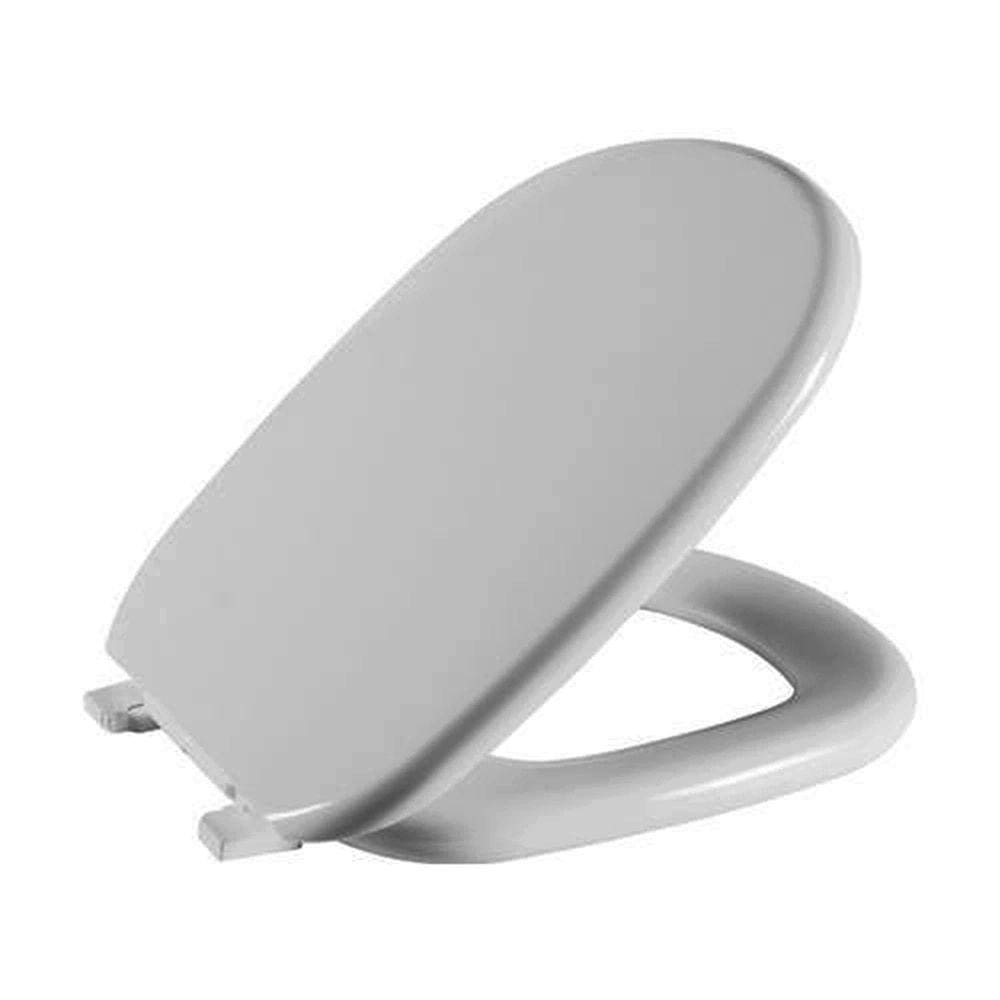 Assento Sanitário Flox Cinza Claro Tampa para Vaso Fiori Almofadado