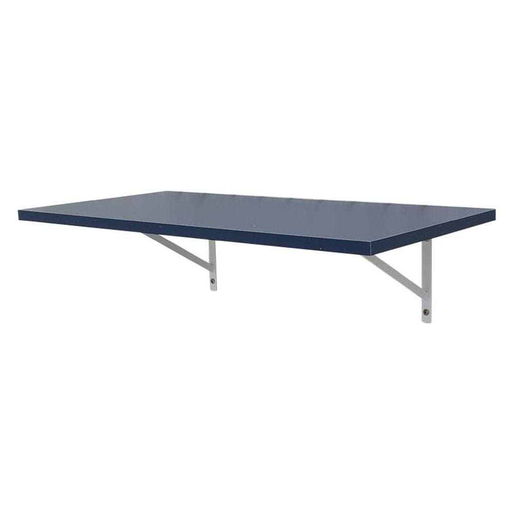 Prateleira 80 x 25cm azul Com Mão Francesa