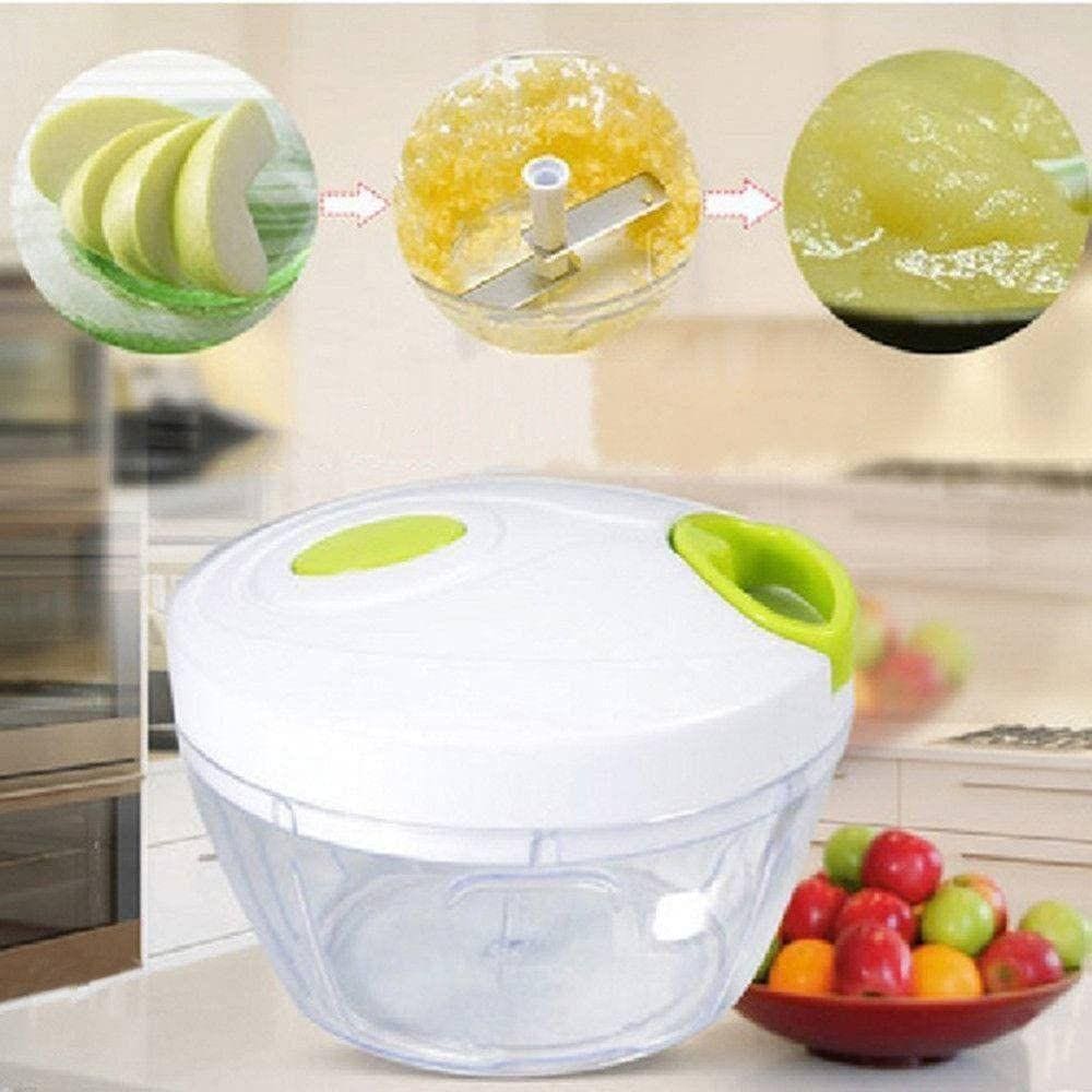 Mini Processador De Alimentos Manual Triturador Alho Legumes P