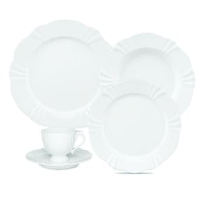 Jogo De Jantar Em Porcelana Soleil Com 20 Peças Oxford White