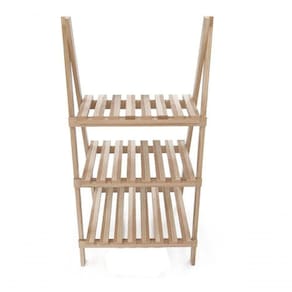 Organizador 3 Nichos Madeira Natural De Chão De Qualidade