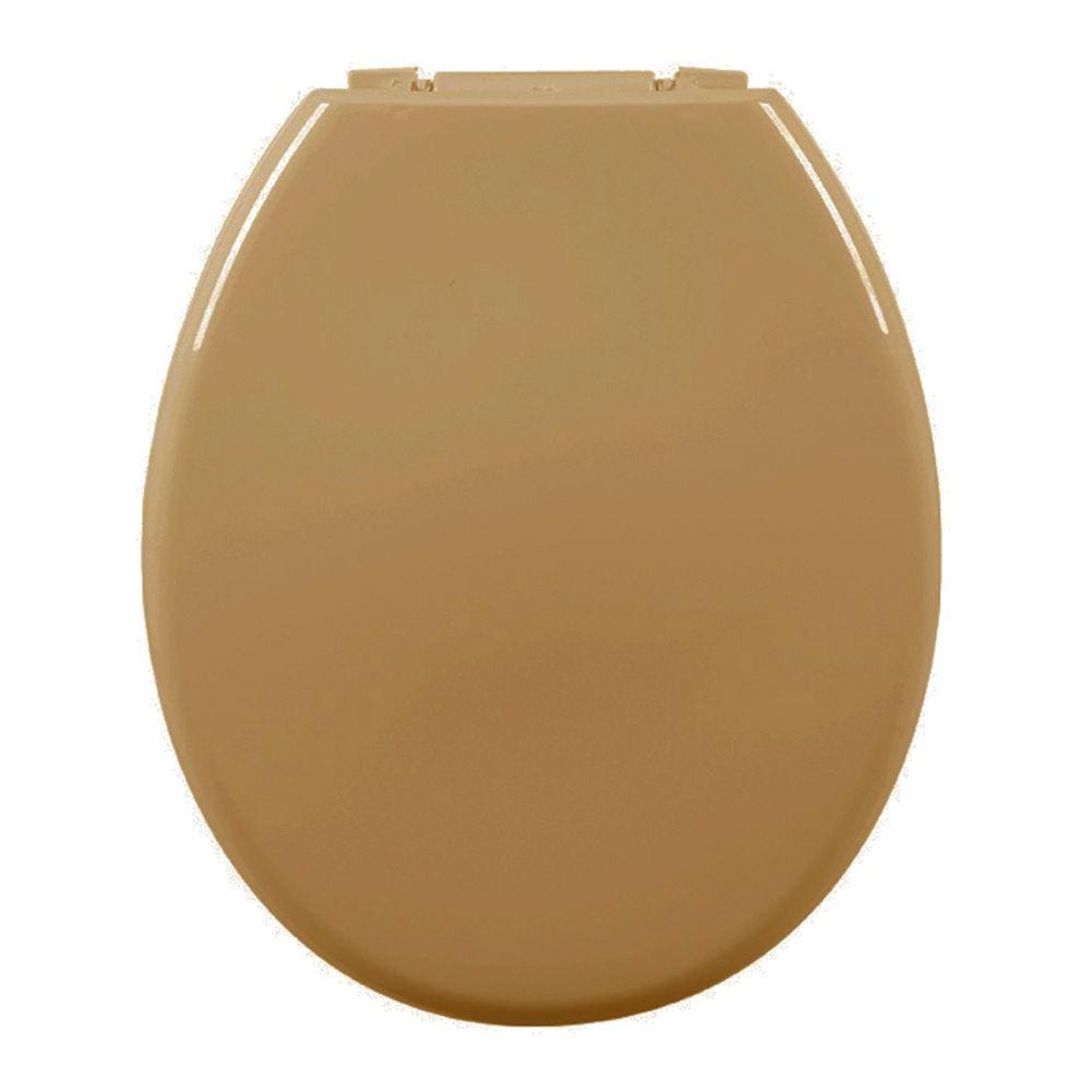 Assento Almofadado Oval Caramelo Claro Tampa Vaso Deca-incepa-celite-ideal-roca