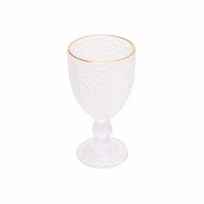 Taça Para água Em Cristal Petra Martelado 320ml Lyor Transparente