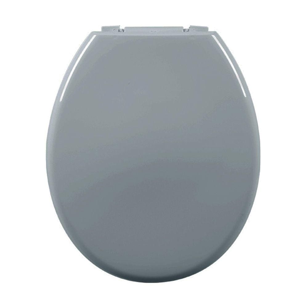 Assento Almofadado Oval Cinza Escuro Tampa Vaso Deca-incepa-celite-ideal-roca