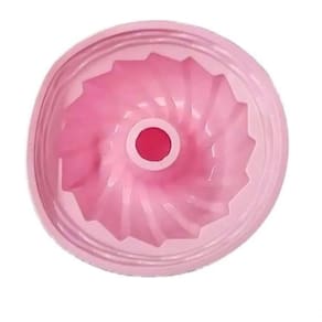 Forma De Silicone Soft Rosa Para Bolo Ou Pudim 23cm